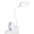 thumbnail image 1 of Lámpara de lectura con 24 LED, 9 configuraciones diferentes, luz de lectura con clip para proteger los ojos, recargable por USB, lámpara de escritorio con clip y control táctil., 1 of 5