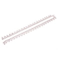 thumbnail image 2 of Rhinestone Chain, Easy Use 2.3cm Wide Silver Bottom Craft Rhinestone Chain Fine Workmanship  For Clothing Decoration For DIY Modification Pink, 2 of 8