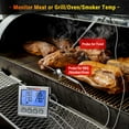thumbnail image 3 of TP17 Digital Meat Thermometer with Dual Temperature Probe Large Backlight LCD Food Thermometer with Timer for Kitchen Oven BBQ Cooking Thermometer, 3 of 8