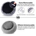 thumbnail image 2 of Calming Dog Beds & Cat Cave Bed with Hooded Cover,Removable Washable Round Beds for Small Medium Pets,Anti-Slip Faux Fur Fluffy Coved Bed for Improved Sleep,Fits up to 15/25 lbs(Grey,S), 2 of 14
