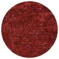 thumbnail image 2 of Elegant and Plush Hand-Woven Solid Shag Indoor High Traffic Round Area Rug by Blue Nile Mills - 6.5' Round, Burgundy, 2 of 4