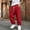 CJ10_Red, variant on Resicozy Joggers for Men with Pockets Fleece Casual Sweatpants Fashion Solid Drawstring Elastic Waist Athletic Pants Red XL