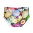 thumbnail image 2 of Pofeuu Colorful Easter Eggs Print Boy's Briefs Toddler Boys' Underwear, Organic Cotton, Comfort Briefs-Medium, 2 of 7