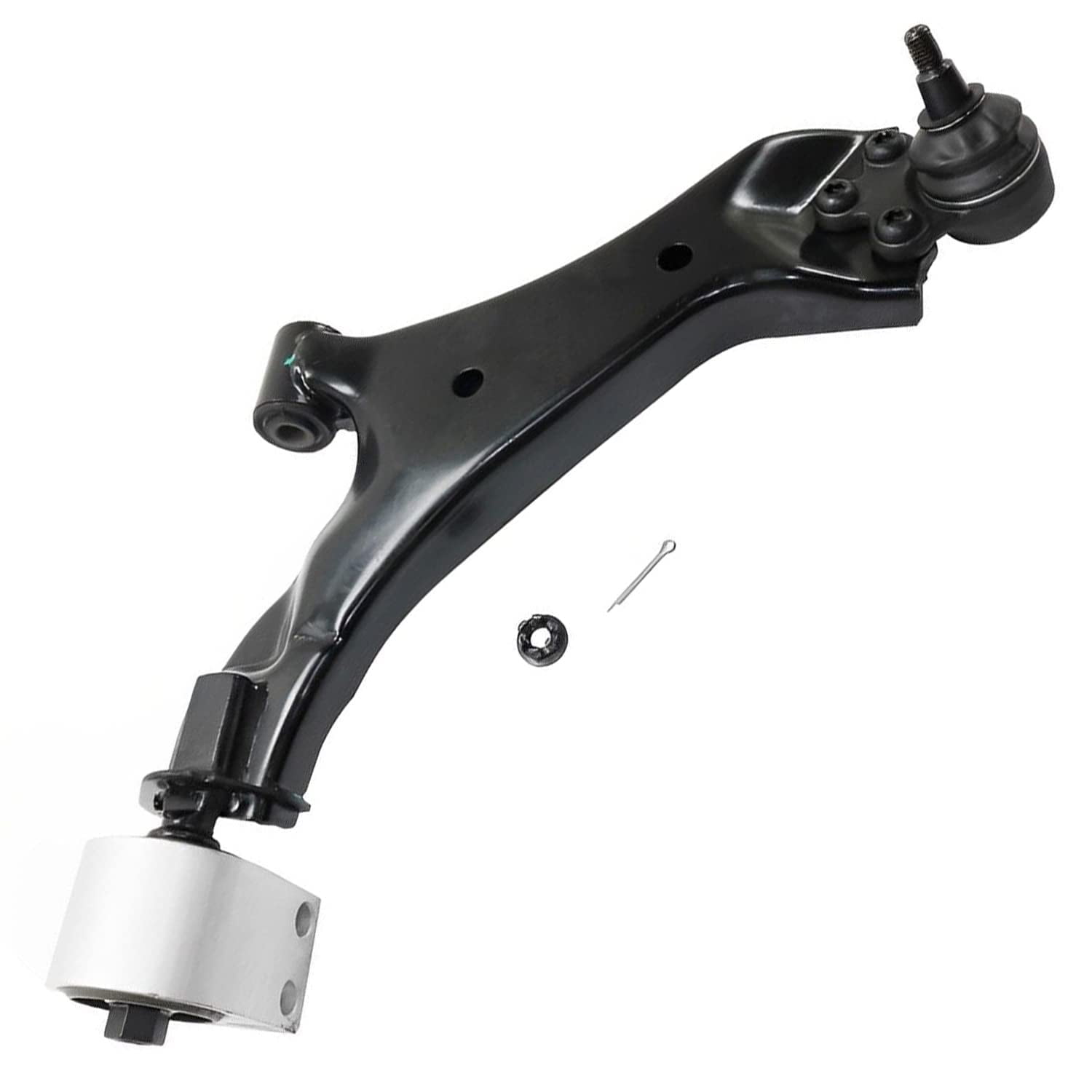 Detroit Axle - Front Lower Control Arms for 2010-2017 Chevy Equinox GMC Terrain 2.4L, 2011 2012 2013 2014 2015 2016, 2 Lower Control Arms w/Ball Joints, 4 Tie Rods, 2 Sway Bar Links Replacement