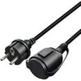 thumbnail image 2 of Toptekits CEE7/7 European Schuko Male to Female Extension Cords with Waterproof Cover, 16A 250V, 6ft/2m,2-Prong European Germany CEE 7/7 M/F Extension Cable (6ft/2m), 2 of 8