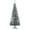 Green, variant on HOMCOM Snow Flocked Pencil Christmas Tree Slim Artificial Christmas Tree