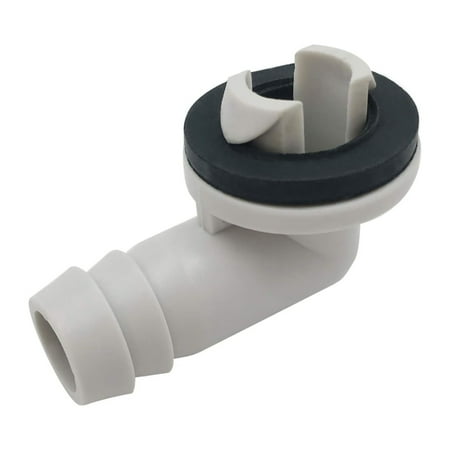 AUDeals Air Conditioner Outdoor Unit Drain Hose Connector with Rubber Ring, Fitting for Mini Split and Window AC Units, Durable Water Outlet Adapter