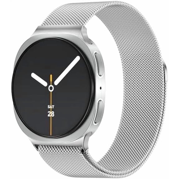 Magnetic Clasp Stainless Steel Mesh Metal Band for Samsung Galaxy Watch 8/9 / Watch 8 Classic, Comfortable Breathable Replacement Strap for 40mm 44mm 46mm