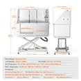 thumbnail image 4 of KFFKFF 50" Pet Bathing Station, Height Adjustable Electric Pet Grooming Tub, 330lbs Load Capacity Dog Washing Station for Home with Sliding Left Door, Faucet, Sprayer and Drain Kit, 4 of 10
