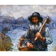 thumbnail image 2 of John Peter Russell 17x15 Gold Ornate Wood Frame and Double Matted Museum Art Print Titled - Mon Ami 'Polite (1900), 2 of 4