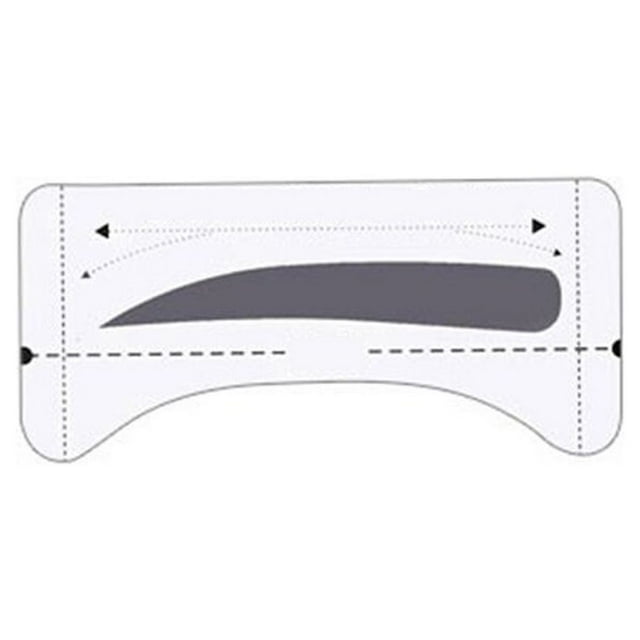 8 Pairs Grooming Shaping Eyebrow Template Stickers Eyebrow Stencils Drawing Card