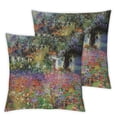 thumbnail image 2 of COMIO   Pillow Cases Set of 2 Impressionist Throw Pillow Covers Art Design Lumbar Decorative Cushion Covers for Famous Painting Fans  White, 2 of 6