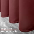 thumbnail image 3 of Ample Decor Blackout Curtain 46 x 84 inch Maroon Set of 1, Room Darkening for Bedroom, Noise Reducing, Privacy Protection, 3 of 6