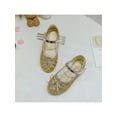 thumbnail image 5 of Wazshop Children Mary Jane Glitter Flats Round Toe Dress Shoes Comfort Low Top Princess Shoe Kids Ballet Flat Shiny Sparkling Gold 13C, 5 of 6