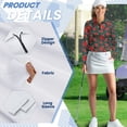 thumbnail image 6 of Aplkyhs Poinsettia Flower Golf Tennis Shirts Long Sleeve Cloth Workout Tennis T-Shirts Soft and Comfortable Lightweight with Collar Shirt Fit Plain for Yoga or Daily Wear, 6 of 7