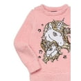 thumbnail image 3 of Miss Chievous Girls Faux Shearling Christmas Sweatshirt and Joggers Set, 2-Pieces, Sizes 4-16, 3 of 3
