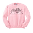 thumbnail image 1 of Skyline Atlanta Georgia Sweatshirt Unisex X-Large Pink, 1 of 5