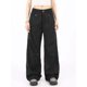 thumbnail image 4 of Pantalones de pierna ancha para mujer, plisados, asimétricos, estilo punk europeo, temperamento simple, otoño, unisex, estética avanzada, cómodos., 4 of 6
