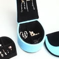thumbnail image 3 of 9" Tall Display Jewelry Box with Hooks, High Heel Shoe Design, Turquoise Velvet, 3 of 3