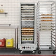 thumbnail image 2 of 33 in. Commercial Insulated Heated Holding/Proofing Cabinet with Glass Door and 36-Pan Capacity in Silver (KM-CHP36-SIGL), 2 of 16