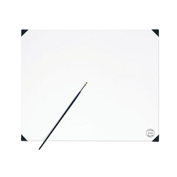 New Wave POSH Glass Table Top Palette, Clear, 16" x 20"