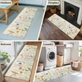thumbnail image 6 of Spring Floral Area Rugs 2x6 for Kitchen Runner Rug, Summer Farmhouse Vintage Botanical Non Slip Washable Rug Runner, Low Pile Indoor Floor Carpet Mat Bathroom Rugs for Bedroom, Kids Room, 6 of 9