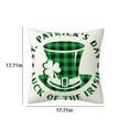 thumbnail image 2 of Up to 60% off! Anckoeil Four Leaf Throw Pillow Covers Ireland Holiday Indoor Outdoor Decorations Pillow Case St Patrick’s Day Shamrocks Pillowcase Cushion Cases For, 2 of 6
