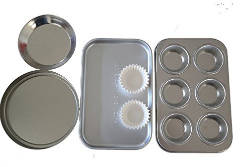 Easy Bake Oven Cake Pan Set Includes Cupcake Pan Rectangular Pan and Round Pan