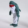 thumbnail image 2 of SHENGSI Kids Shark Whale Flannel Sleeping Bag Onesie, Blanket Hoodie Unisex Wearable Hoodie Blanket Soft Cozy Flannel Hoodie Cute for Children, 2 of 4