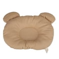 thumbnail image 3 of Almohada para bebé, transpirable, suave, previene la cabeza plana, bonita almohada de apoyo para moldear la cabeza del recién nacido, marrón, 3 of 14