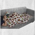 thumbnail image 6 of Chocolate Soft Flannel Fleece Throw Blanket, Sweets and Candies with Cocoa Beans Piece of Cake Ice Cream Strawberry Pattern, Cozy Plush for Indoor and Outdoor Use, 50" x 70", Multicolor, by Ambesonne, 6 of 6
