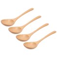 thumbnail image 2 of Wooden Spoon Set, 4 Pieces Wooden Cooking Spoon Wide Application Comfortable Handle  For Serving ANGGREK Wooden Spoon Set, 2 of 8