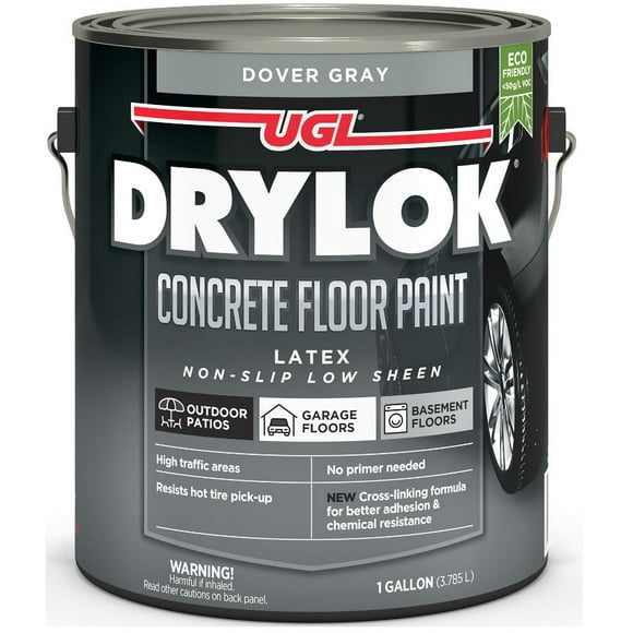 Peinture au Latex pour Plancher de Béton - Gris Dover, 3,78 L