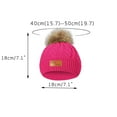 thumbnail image 7 of ICHUANYI Kids Hats with 1 Pom Pom Winter Warm Hat Cold Weather Knit Cute Beanie Cap, 7 of 7