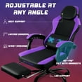 thumbnail image 6 of Bossin Gaming Chairs with Footrest, Massage Leather Game Chair for Adults, Big and Tall Gamer Chair with Headrest and Lumbar Support, 6 of 8