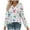 White-4, variant on ShiShine Womens Long Sleeve Shirts V Neck Tunic Floral Printed Tops Business Casual Dressy Blouses