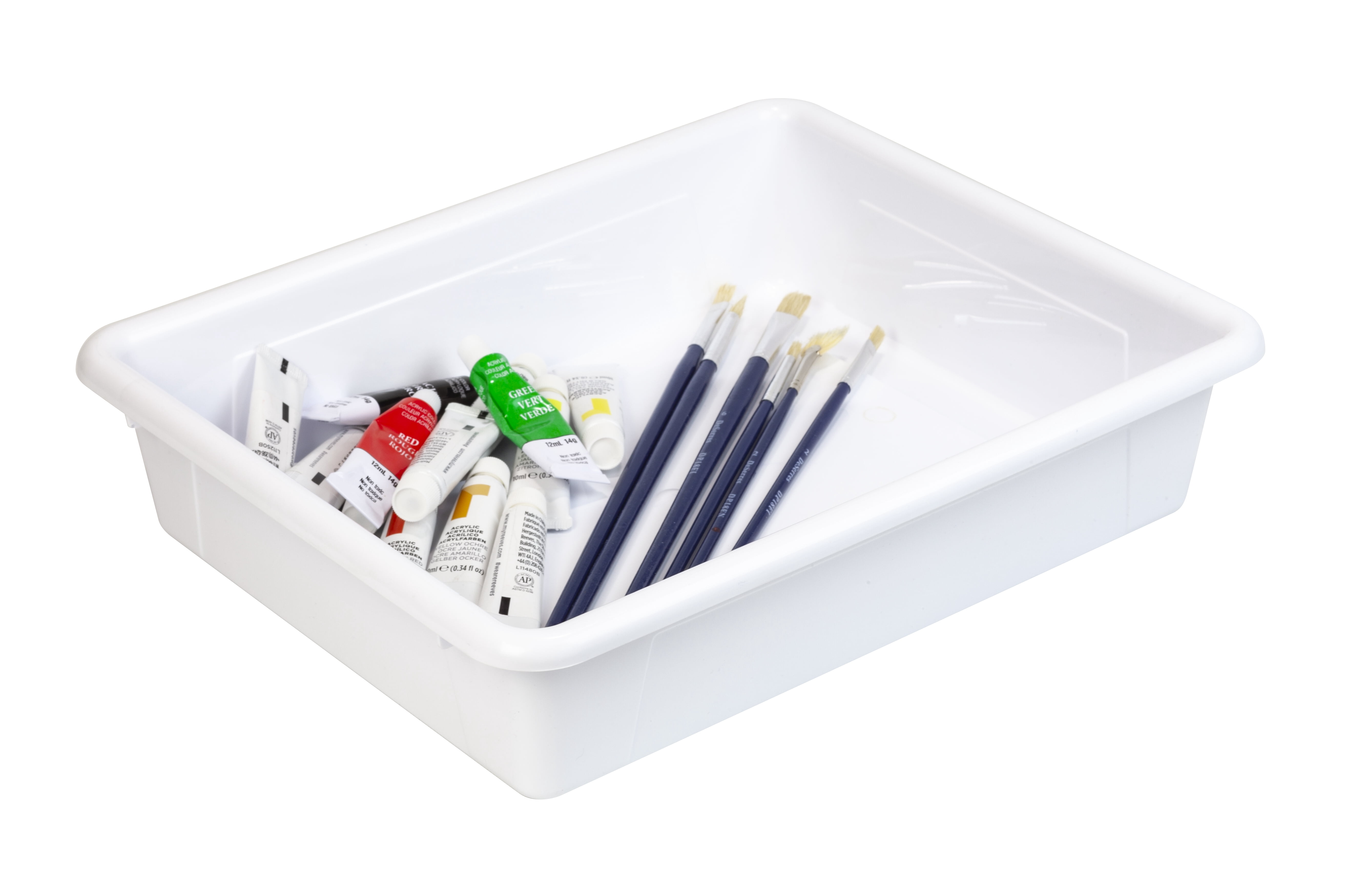 Pen+Gear Plastic Letter Tray, Letter Size Paper Sorter, Arctic White