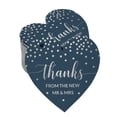 thumbnail image 1 of Inkdotpot Pack Of 100 Real Silver Foil Paper Tags Thanks From The New Wedding Favor Hang Tags, 1 of 6