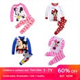 thumbnail image 2 of Automne Fille Enfants Pyjamas en Coton Mickey Minnie Dessin Animé Vêtements de Nuit Ensemble de Pyjamas à Manches Longues, 2 of 5