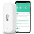 thumbnail image 3 of EASTIN Indoor Thermometer Hygrometer Smart Wireless WiFi Bluetooth Temperature Humidity Remote Monitor Battery Powered Temperature and Humidity Sensor for Home Office Greenhouse, 3 of 10