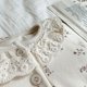 thumbnail image 5 of Traje de pijama para bebé de 0 a 2 años, ropa de dormir con cuello con volantes de encaje, conjunto de 2 uds., ropa para el hogar Floral dulce para niño pequeño, primavera y otoño, 5 of 6