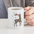 thumbnail image 4 of CafePress - Reindeer Cardinal - 11 oz Ceramic Mug - Novelty Coffee Tea Cup, 4 of 4