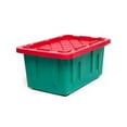 thumbnail image 6 of Homz 9009215 12.25 x 26 x 17.75 in. 15 gal Storage Container, Green & Red - Pack of 6, 6 of 6
