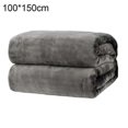 thumbnail image 1 of Polyester Soft Warm Solid Color Blanket Sleep Cover Rug for Home Bedroom Bedding, 1 of 5