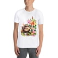 thumbnail image 3 of Men's Graphic TeeFlowers Letter Print T-Shirts Round Neck Short Sleeves Sizes XS-5XL Summer Daily Casual Tops, 3 of 5