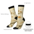 thumbnail image 4 of Cauagu Taco Tortillas Print Crew Socks for Women and Men,Adult Athletic Running Socks 1-Pair Sports Socks Work Gear Socks with Moisture Wicking, 4 of 6