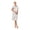 Bright White Cardinal, variant on Aria Women’s Short Sleeve Split Neck Brushed Jersey Nightgown, Sizes XS-5X