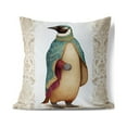 thumbnail image 2 of Floral Penguinscape Indoor/Outdoor Pillow in Blue 20 x 20, 2 of 5