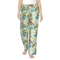 thumbnail image 2 of Lsque Meadow Plants And Butterflies Print Women's Pajama Pants, Lounge Pant - Comfortable Home Wear,Elastic Waistband, Stylish Design-XX-Large, 2 of 9