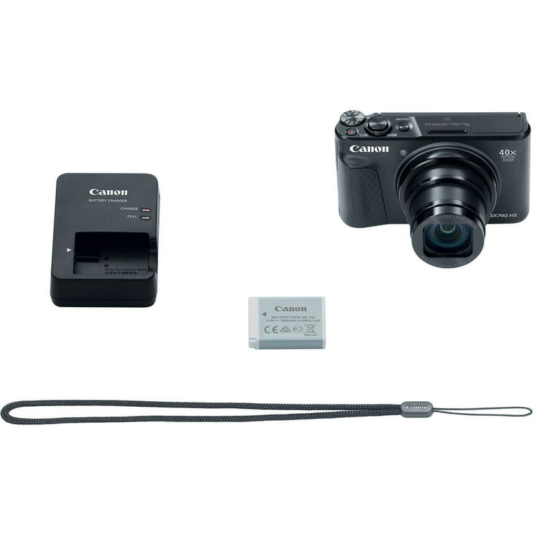 Canon PowerShot SX740 HS Digital Camera (Black) (International